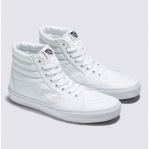 women’s white high top van’s sneakers